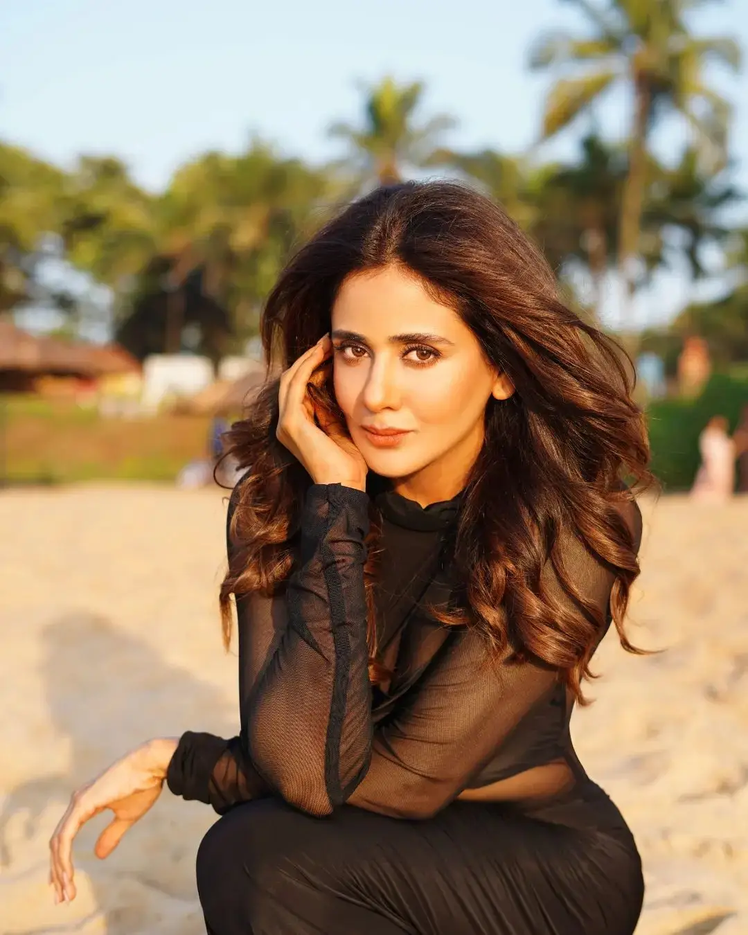 BANGALORE ACTRESS PARUL YADAV IN BEAUTIFUL LONG BLACK GOWN